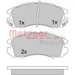 METZGER 1170474 - Jeu de 4 plaquettes de frein avant