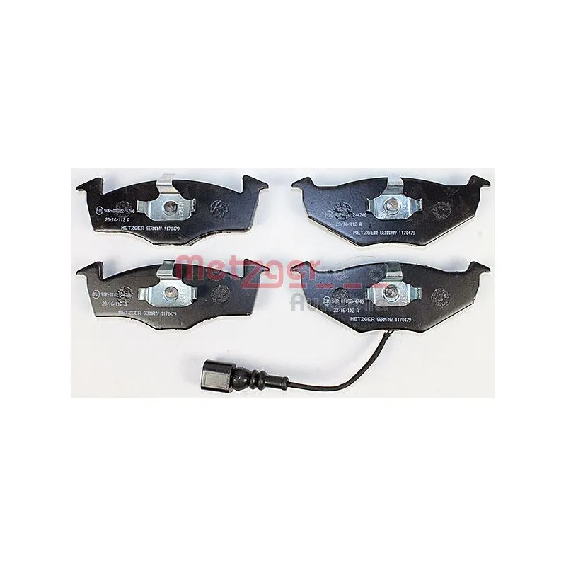 Jeu de 4 plaquettes de frein avant METZGER 1170479 - Visuel 1