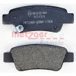 METZGER 1170508 - Jeu de 4 plaquettes de frein arrière