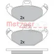 METZGER 1170554 - Jeu de 4 plaquettes de frein arrière