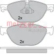 METZGER 1170564 - Jeu de 4 plaquettes de frein avant