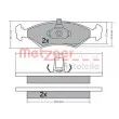 METZGER 1170568 - Jeu de 4 plaquettes de frein avant