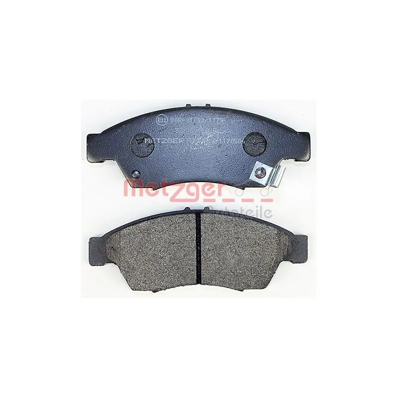Jeu de 4 plaquettes de frein avant METZGER 1170584 - Visuel 2