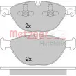 METZGER 1170592 - Jeu de 4 plaquettes de frein avant