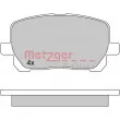 METZGER 1170616 - Jeu de 4 plaquettes de frein avant