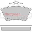 METZGER 1170627 - Jeu de 4 plaquettes de frein avant
