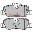 METZGER 1170819 - Jeu de 4 plaquettes de frein arrière