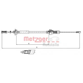Câble d'accélération METZGER 1173.7