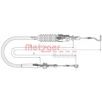 Câble d'accélération METZGER OEM V10-2463