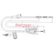 METZGER 17.0124 - Tirette à câble, frein de stationnement arrière gauche