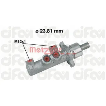 METZGER 202-366 - Maître-cylindre de frein