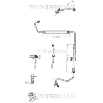 Tuyau hydraulique, direction TRISCAN [8516 16045]