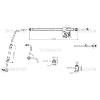 Tuyau hydraulique, direction TRISCAN 8516 25005 pour RENAULT MASTER 2.8 DTI - 114cv Tuyau hydraulique, direction TRISCAN 8516 25005 pour RENAULT MASTER 2.8 DTI - 114cv