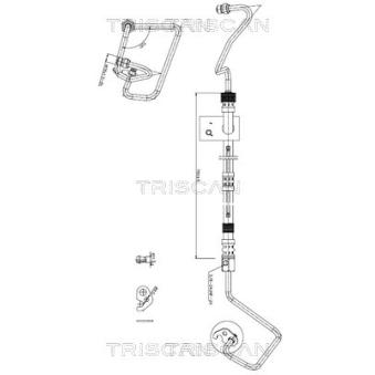 Tuyau hydraulique, direction TRISCAN [8516 16026]