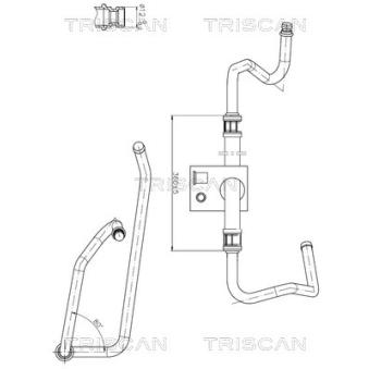 Tuyau hydraulique, direction TRISCAN [8516 28013]