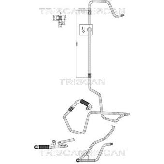 Tuyau hydraulique, direction TRISCAN OEM 4020WE Tuyau hydraulique, direction TRISCAN OEM 4020WE