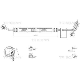 Tuyau hydraulique, direction TRISCAN 8516 29035 pour AUDI A4 1.9 TDI - 116cv