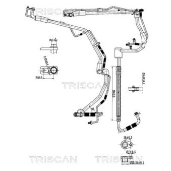 Conduite à haute/basse pression, climatisation TRISCAN [9010 28080]