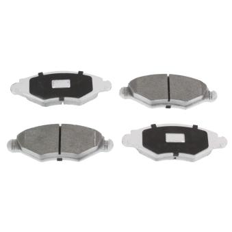 Jeu de 4 plaquettes de frein avant ABAKUS 231-01-033 pour PEUGEOT 306 1.4 - 75cv Jeu de 4 plaquettes de frein avant ABAKUS 231-01-033 pour PEUGEOT 306 1.4 - 75cv