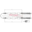 METZGER 321.20 - Tirette à câble, frein de stationnement
