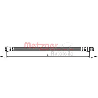 METZGER 4110109 - Flexible de frein