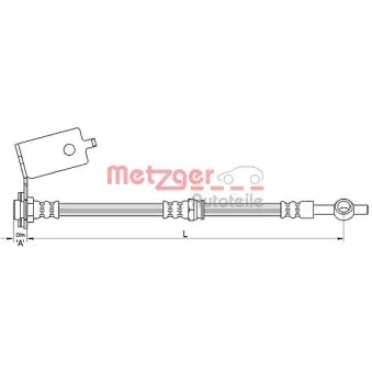 METZGER 4110141 - Flexible de frein