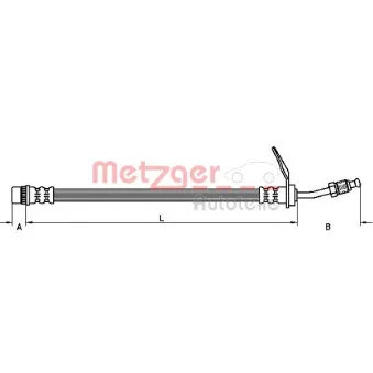 METZGER 4110211 - Flexible de frein