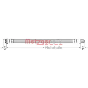 Flexible de frein METZGER OEM BSG 70-730-021