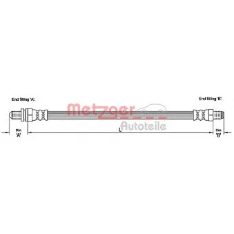 Flexible de frein METZGER OEM 1323555