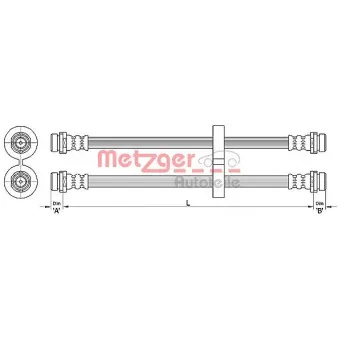 METZGER 4110312 - Flexible de frein