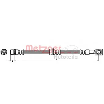 Flexible de frein METZGER OEM 51759919