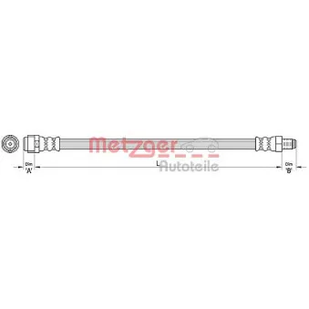 METZGER 4110317 - Flexible de frein