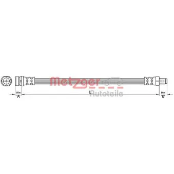 METZGER 4110368 - Flexible de frein