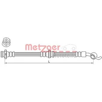 METZGER 4110391 - Flexible de frein
