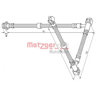 METZGER 4110394 - Flexible de frein