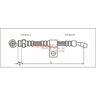 Flexible de frein METZGER OEM 5873102010