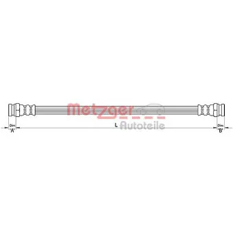 METZGER 4110485 - Flexible de frein
