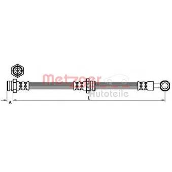 Flexible de frein METZGER OEM 51550M76G20