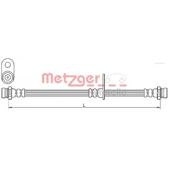 METZGER 4110638 - Flexible de frein