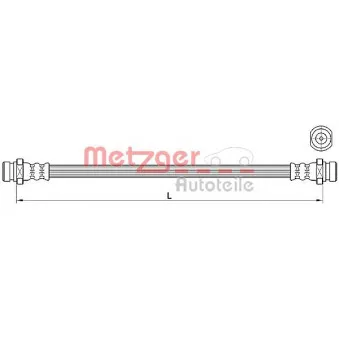 METZGER 4110640 - Flexible de frein