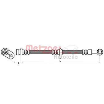 Flexible de frein METZGER OEM 01466SED000