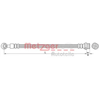 METZGER 4110672 - Flexible de frein