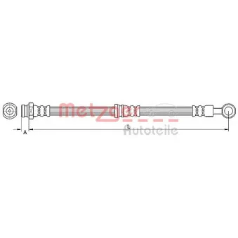 METZGER 4110744 - Flexible de frein