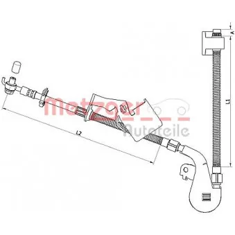 METZGER 4110753 - Flexible de frein