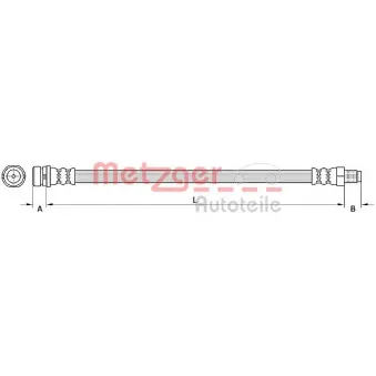 METZGER 4110795 - Flexible de frein