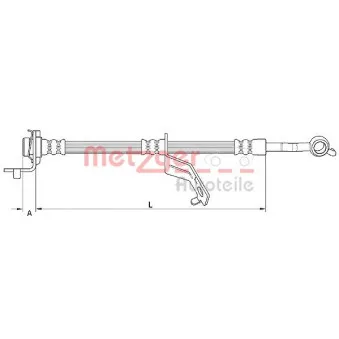 Flexible de frein METZGER OEM 587321P000