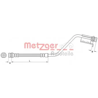 Flexible de frein METZGER OEM 587371p000