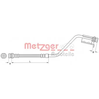 METZGER 4110826 - Flexible de frein