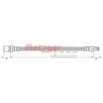 Flexible de frein METZGER OEM 4806J9