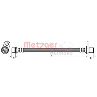 METZGER 4110957 - Flexible de frein